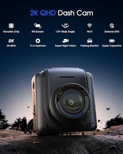 Car Dash Cam WiFi 2K with APP Front Camera for Drivers
| Dash Cam 2K WiFi Front Camera with Night Vision for Car Safety